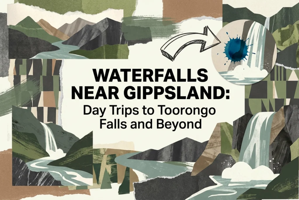 Professional header image for list-based article: Waterfalls Near Gippsland: Day Trips to Toorongo Falls an...