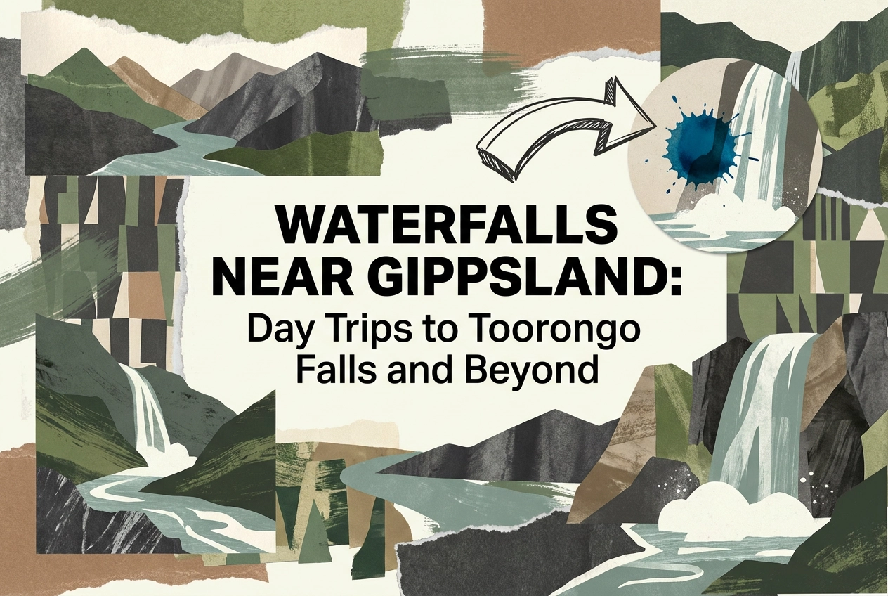 Professional header image for list-based article: Waterfalls Near Gippsland: Day Trips to Toorongo Falls an...
